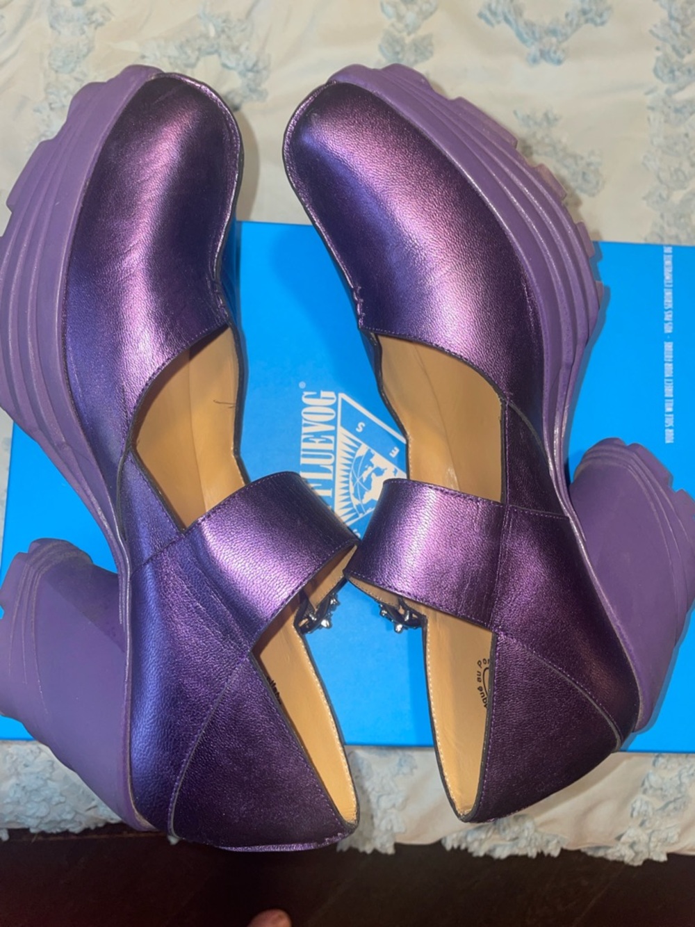 Metallic Purple Fluevog Mellow - Picture 3 of 5